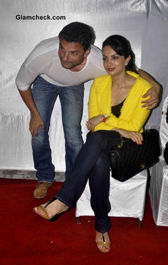 Sohail Khan with his wife Seema Khan at Ahakzai by Alvira Khan Store Launch