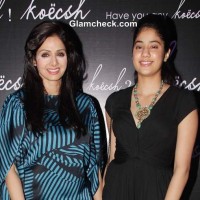 Sridevi Kapoor with daughter Janhavi 2013 Pictures
