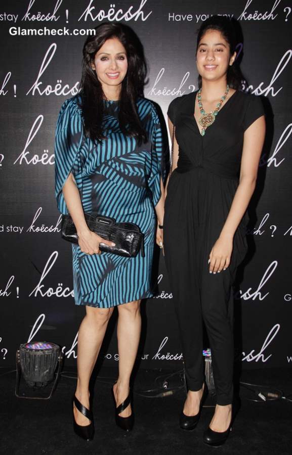 Sridevi with her daughter Janhavi at Koecsh Launch Party