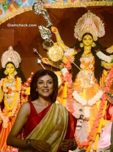 Sushmita Sen Bengali Beauty at Durga Puja 2013