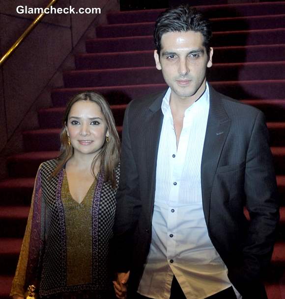 Zayed Khan along with his wife Mallika pictures