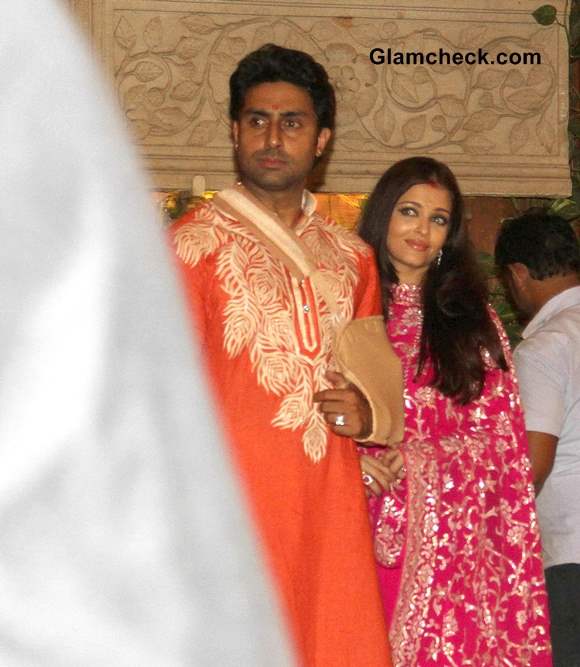 Abhishekh and Aishwarya Bachchan Diwali Party 2013