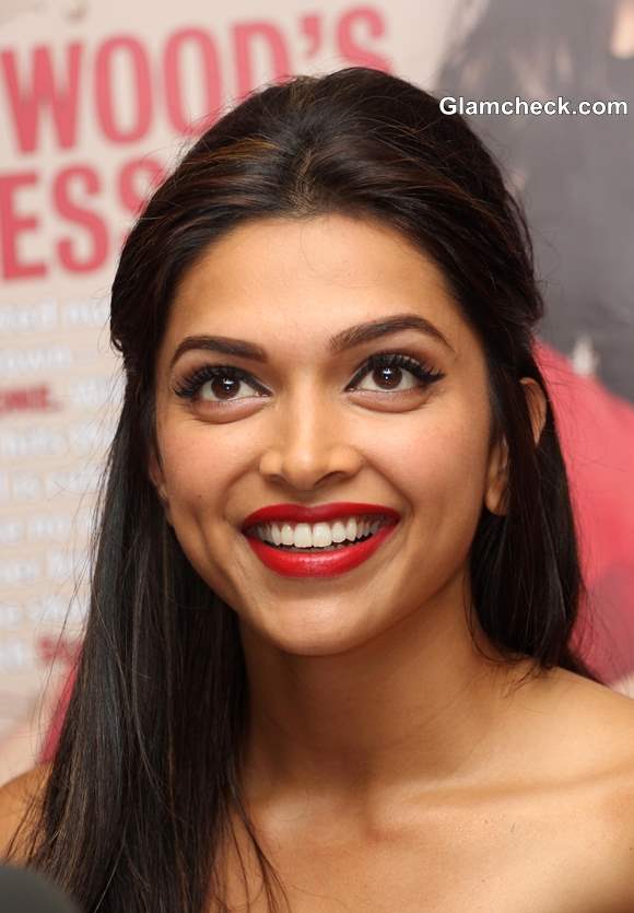 Deepika Padukone 2013 Hairstyle Makeup