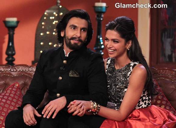 Deepika Padukone Ranveer Singh promote their upcoming movie Ram-Leela