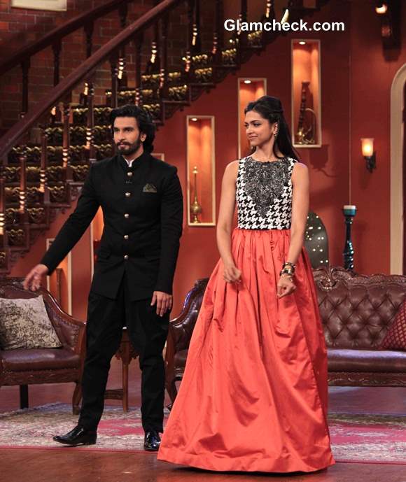 Deepika Padukone and Ranveer Singh on Comedy Nights with Kapil