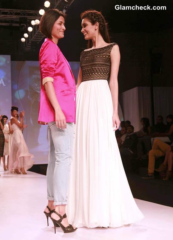 Diana Penty Walks for Drashta Sarvaiya at SIFW  2013