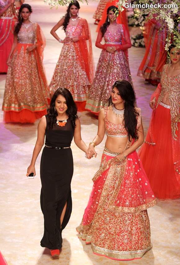 Jacqueline Fernandez 2013 India Bridal Fashion Week