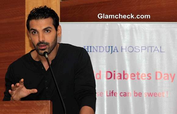 John Abraham Promotes Diabetes Awareness Program 2013