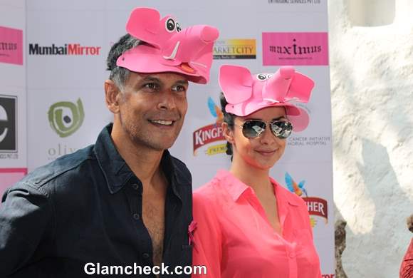 Milind Soman and Gul Panag Announce Pinkathon Mumbai 2013