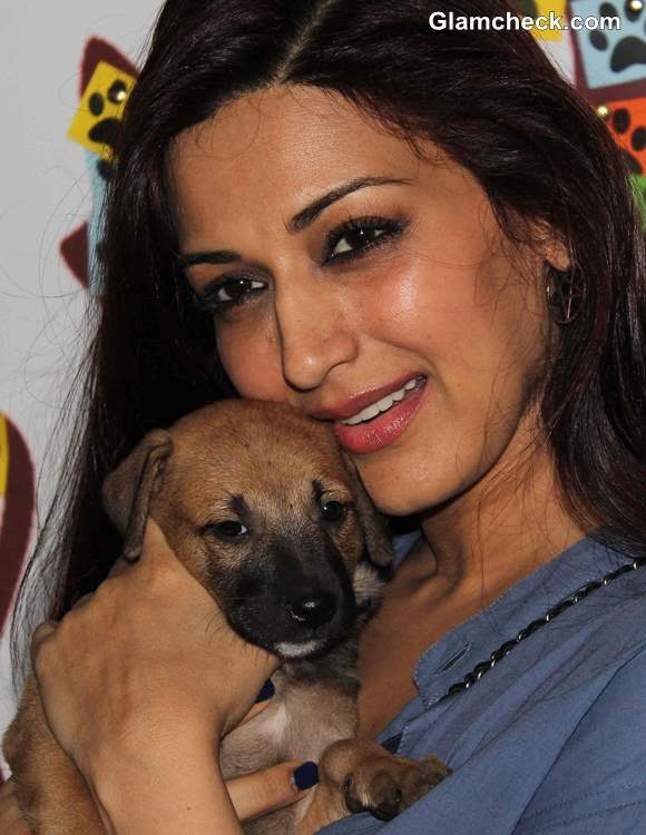 Sonali Bendre at Pet Adoption 2013