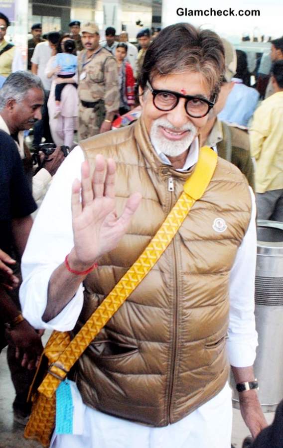 Amitabh Bachchan Airport Style