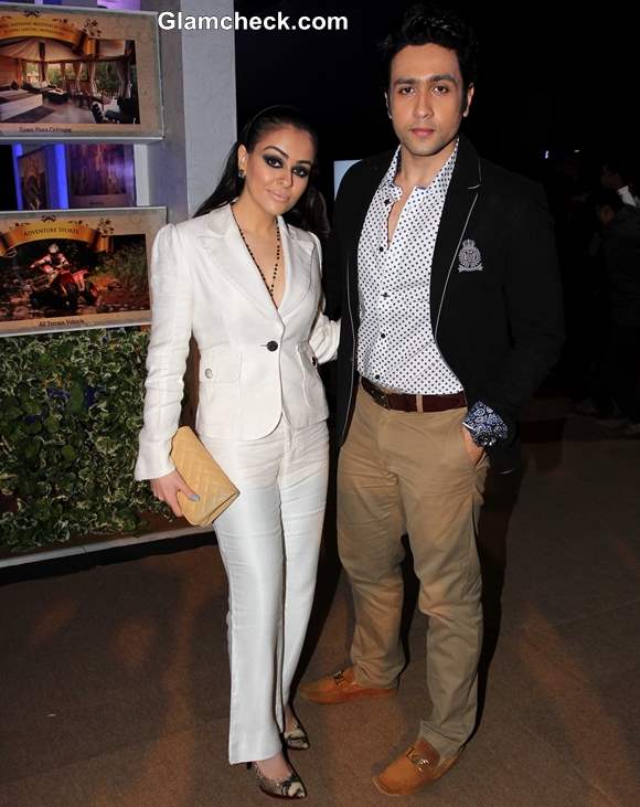 Ariana Ayam and Adhyayan Suman at India Bridal Fashion Week 2013 Mumbai