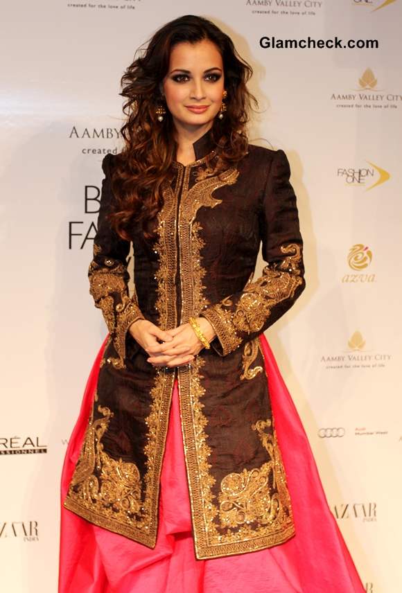 Dia Mirza India Bridal Fashion Week 2013 Mumbai