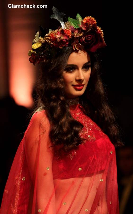 Evelyn Sharma 2013 Falguni and Shane Peacock at Aamby Valley IBFW Mumbai