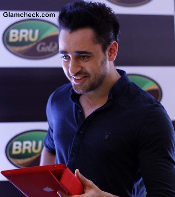 Imran Khan New Haircut at 2013 Bru Contest Event