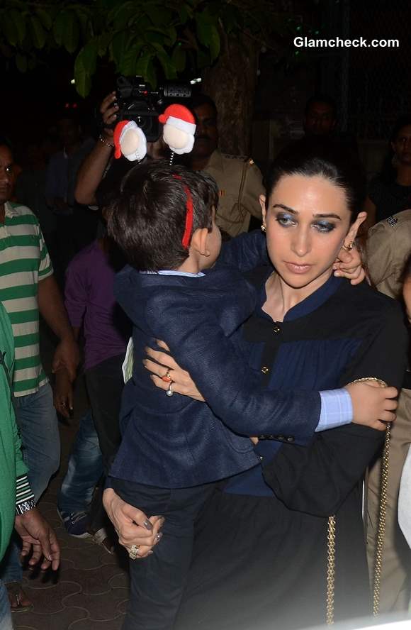 Karishma Kapoor with her son Kiaan Raj Kapoor