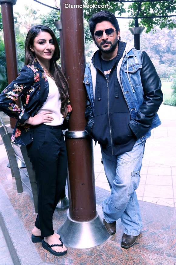 Soha and Arshad in Delhi for Joe B Carvalho Promo