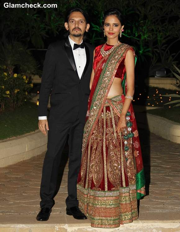 Vishesh Bhatt with his wife Kanika Parab