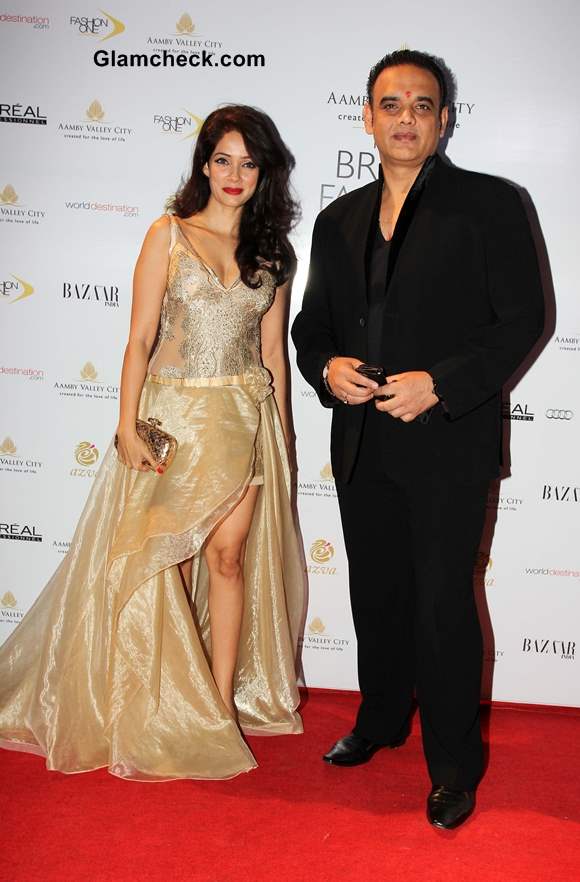 Vivek Kumar and Vidya Malvade at Aamby Valley India Bridal Fashion Week 2013 Mumbai