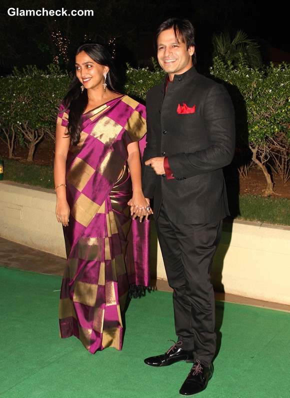 Vivek Oberoi with his wife Priyanka Alva