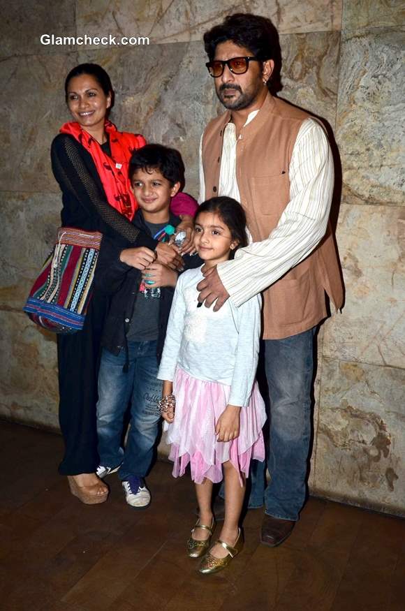 Actors Arshad along with wife Maria Goretti and kids