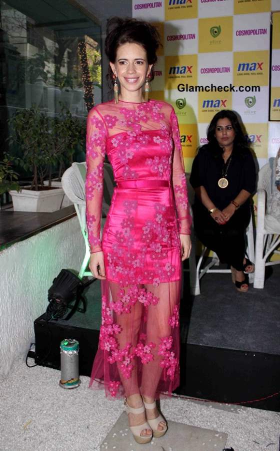 Kalki Koechlin in pink dress at Max Fashion icon 2014 announcement