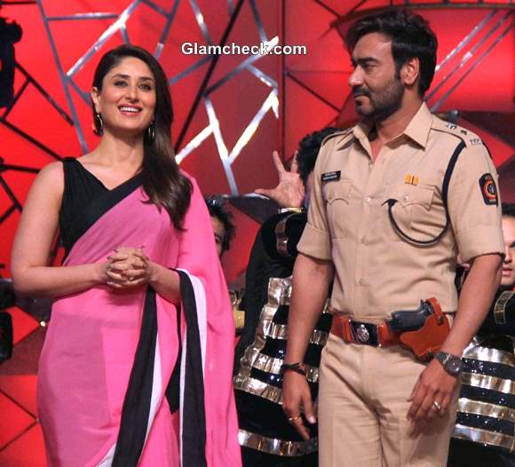 Kareena Kapoor and Ajay Devgan at Umang 2014