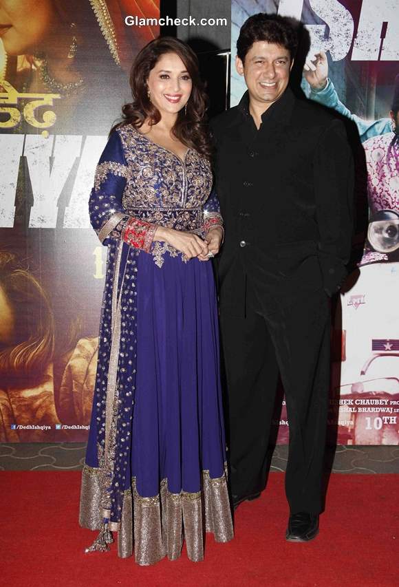 Madhuri Dixit with Husband Sriram Nene at Dedh Ishqiya  Premiere