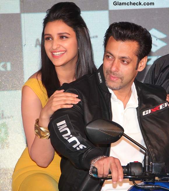 Salman Khan Parineeti Chopra Launch Suzuki Lets and Gixxer