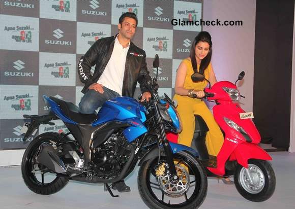 Salman Khan and Parineeti Chopra Launch Suzuki Lets’ and Gixxer