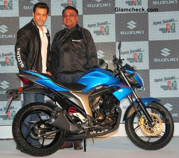 Salman khan at Suzuki Lets and Gixxer Launch