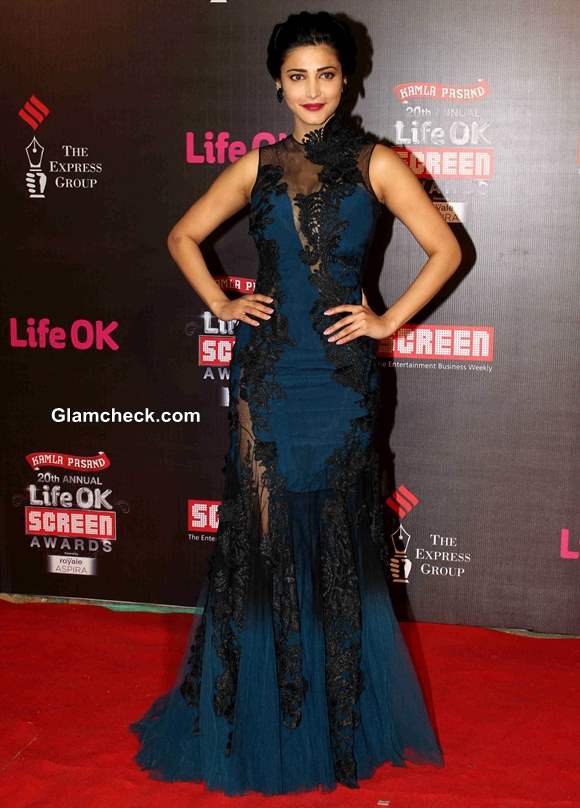 Shruti Haasan 2014 Annual Life OK Screen Awards