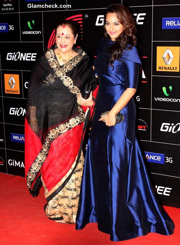 Sonakshi Sinha With her Mother at GIMA 2014