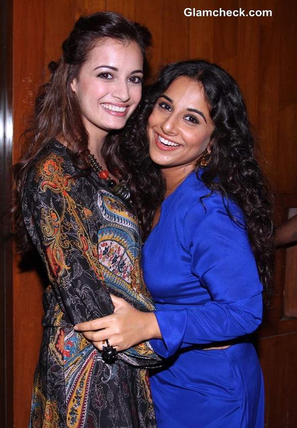 Dia Mirza and Vidya Balan at Bobby Jasoos Wrap Up Shooting