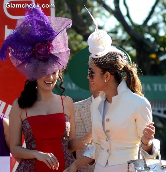 Evelyn Sharma with Natasha Poonawa at Hello Class Race 2014