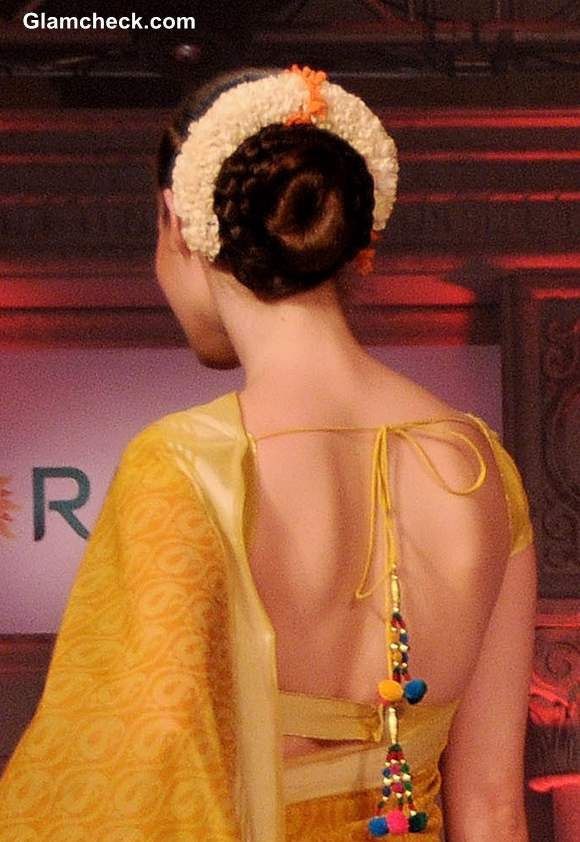 Gajra Hairstyles with Bun