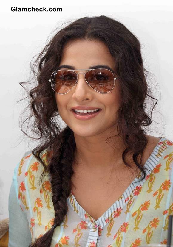 Get Vidya Balans Fun and Youthful Fishtail Braid