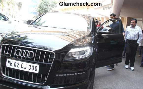 John Abraham Spotted in his Audi Q7