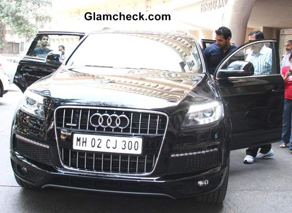 John Abraham in his Audi Q7