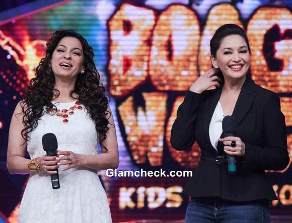 Juhi and Madhuri at Boogie Woogie