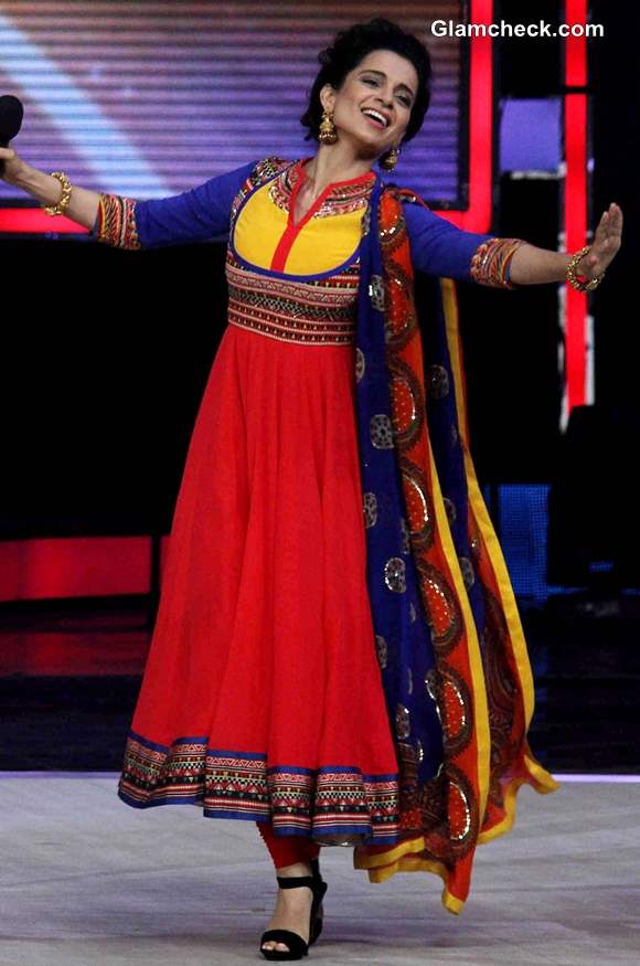 Kangana Ranaut in Manish Arora Shakes a Leg on Indias Got Talent