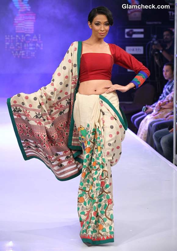 Kingfisher Ultra Bengal Fashion Week 2014 Agnimitra Pauls collection Woman of Substance