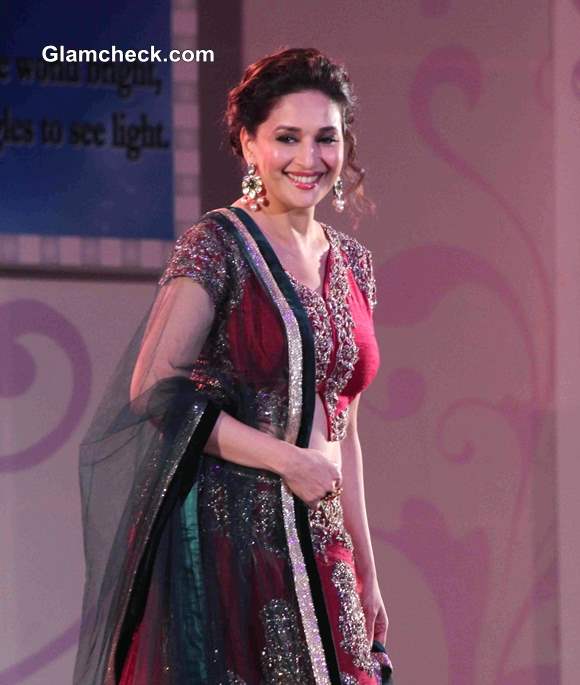 Madhuri Dixit Walks the Ramp at Save and Empower Girl Child Fashion ...