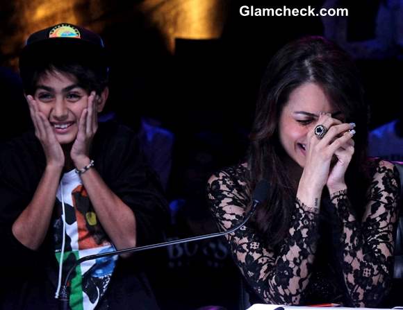 Malaika Arora Khan with Son Arhaan Khan on Indias Got Talent