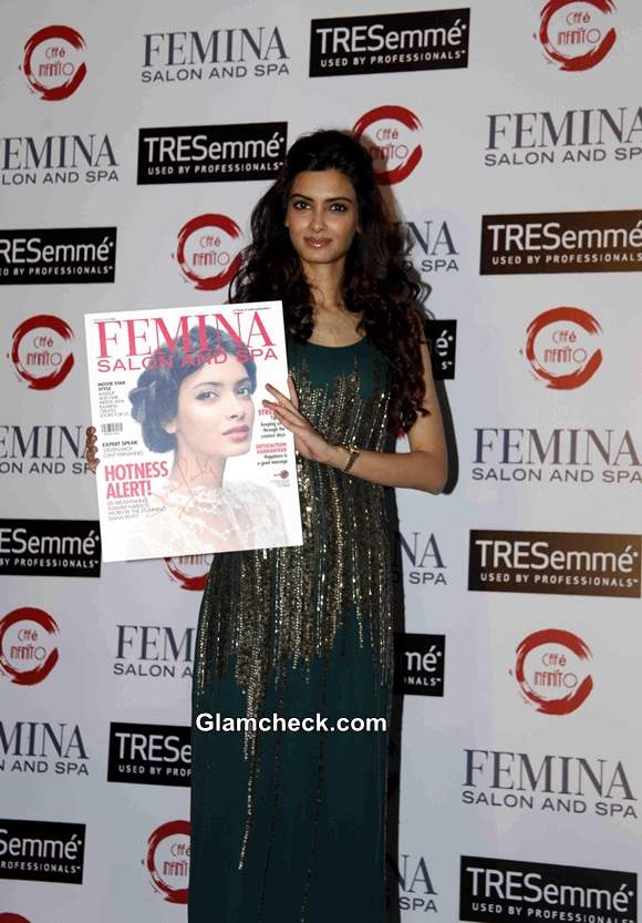 Diana Penty Launches Femina Salon and Spa Magazine Cover