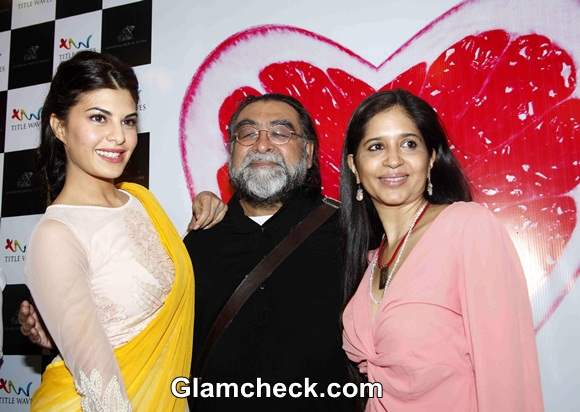 Jacqueline Fernandez with Ad filmmaker Prahlad Kakkar and his wife Mitali Dutt Kakkar