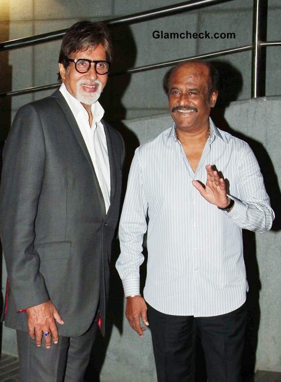 Rajijnikanth and Amitabh at Kochadaiiyaan Trailer Launch