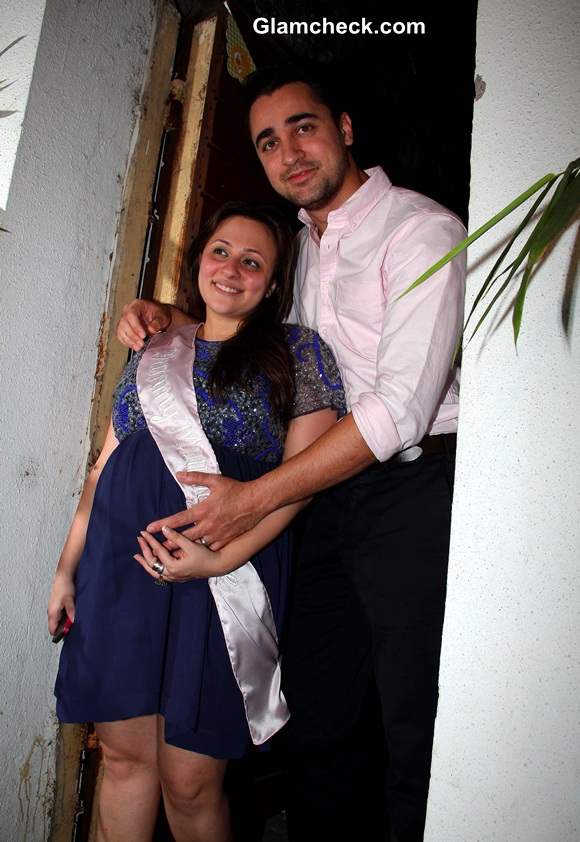 Imran Khan with his wife Avantika Malik during the baby shower ceremony