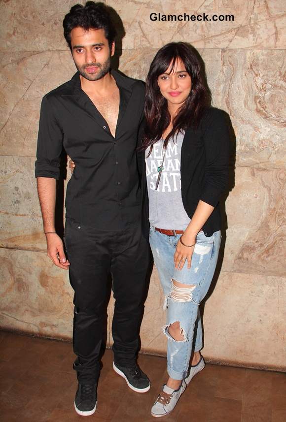 Jackky and Neha at Youngistaan Special Screening