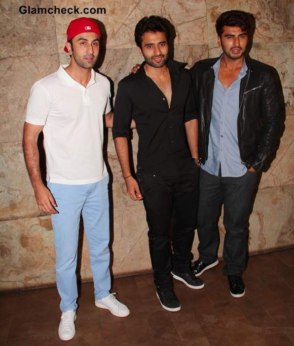 Ranbir Kapoor Jackky Bhagnani and Arjun Kapoor